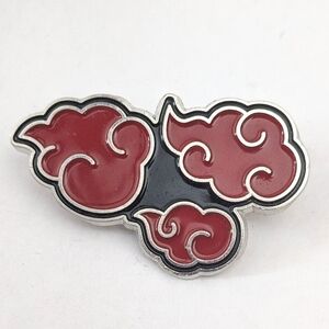 Naruto Akatsuki Pin Badge with 3 Clouds